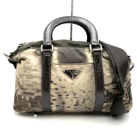 PRADA Prada Triangle Nylon Shoulder Bag/Handbag in Brown for Women
