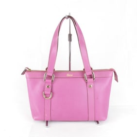 GUCCI 141471 2122 Handbag Leather Pink Women's