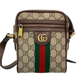 GUCCI GG Supreme Ophidia Shoulder Bag 598127 520981 Sherry JA-24316