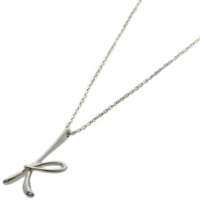 Tiffany & Co. Initial K Necklace, Silver, Women's