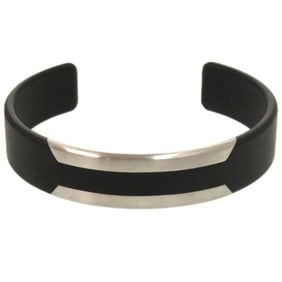 Hermès Trincafe Bangle Stainless Steel Black 0872HERMES