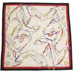 Like new Hermès Carre Jean 140 Chevaux Deschenes Cashmere Silk Multicolor Scarf Muffler 0227HERMES