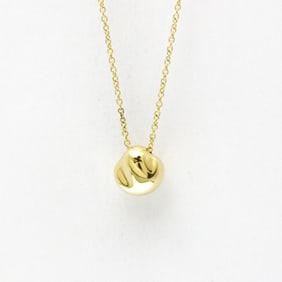 Tiffany Nugget Necklace Yellow Gold (18K) No Stone Men,Women Fashion Pendant Necklace (Gold)