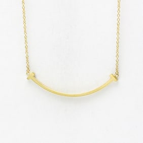 Tiffany Smile Yellow Gold (18K) No Stone Men,Women Fashion Pendant Necklace (Gold)