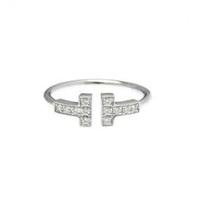 Tiffany T-wire Diamond Ring White Gold (18K) Fashion Diamond Band Ring Silver