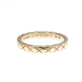 Chanel Coco Crush Ring Mini Model Pink Gold (18K) Fashion No Stone Band Ring Pink Gold