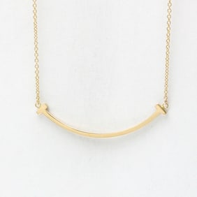 Tiffany Tiffany T Smile Necklace Pink Gold (18K) No Stone Women,Men Fashion Pendant Necklace (Pink