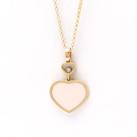 Chopard Happy Diamond Necklace 797482 Pink Gold (18K) Diamond Men,Women Fashion Pendant Necklace