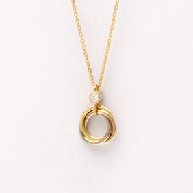 Cartier Sweet Trinity Diamond Necklace Yellow Gold (18K),Pink Gold (18K),White Gold (18K) Diamond