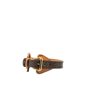Louis Vuitton Monogram Teda PM Bracelet M92484 Brown Leather Women's LOUIS VUITTON