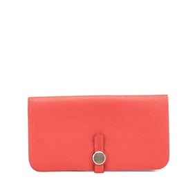 Hermes Hermès Dogon Long Wallet in Rose Candy Pink Togo for Women