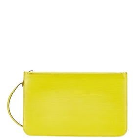 Louis Vuitton Epi Neverfull accessory pouch, mimosa yellow leather, women's LOUIS VUITTON