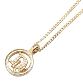 Christian Dior Dior CD logo necklace, gold plated, for women.