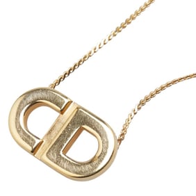 Christian Dior Dior CD logo necklace, gold plated, for women.