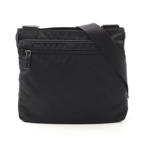 Prada shoulder bag in nylon and Saffiano leather for men women black