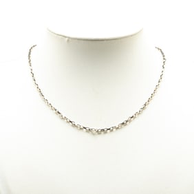Louis Vuitton Collier Damier Colors Chain Necklace M62490 Silver Metal Women's LOUIS VUITTON