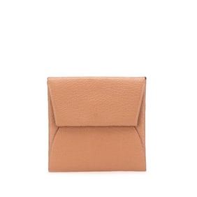Hermès Bastia Wallet/Coin Purse Brown Epsom Leather Women's HERMES