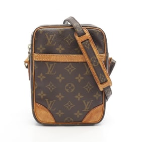 Louis Vuitton Danube Shoulder Bag, PVC-Coated Canvas and Leather, Monogram, Women's, Brown, M45266