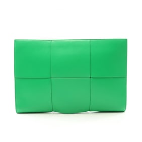 Bottega Veneta The Arco Leather Second Bag/Clutch Bag for Men, Green, 680169VB1K08480