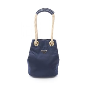 Prada Re-Nylon Tessuto Rope Mariner Small Bucket Bag Shoulder Nylon Women's Navy
