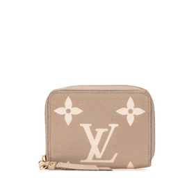Louis Vuitton Monogram Empreinte Zippy Coin Purse M69797 Beige Tourterelle Leather Women's LOUIS