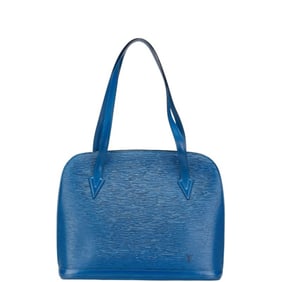Louis Vuitton Epi Lussac Tote Bag/One-Shoulder Bag M52285 Toledo Blue Leather Women's LOUIS VUITTON