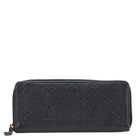 Louis Vuitton Monogram Empreinte Portefeuille Clemence Long Wallet M60171 Noir Black Leather Women's