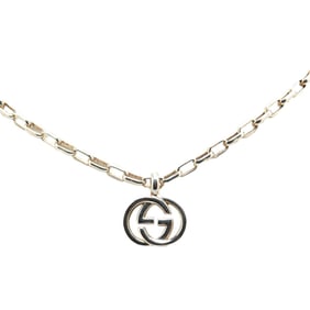 Gucci Interlocking G Necklace in Silver SV925 for Women