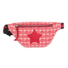 Gucci Interlocking G Childrens Belt Bag 502095 Girls,Boys Canvas Fanny Pack Red Color