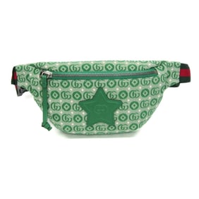 Gucci Interlocking G Childrens Belt Bag 502095 Boys,Girls Canvas Fanny Pack Green
