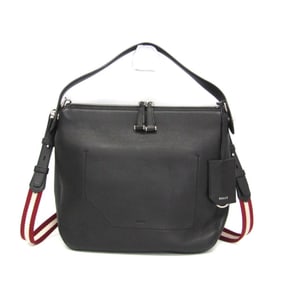 Bally FIONA SM Women's Leather Shoulder Bag Black