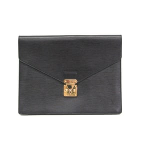 Louis Vuitton Epi Porto Documan Senatour M54452 Men,Women Briefcase,Clutch Bag Noir