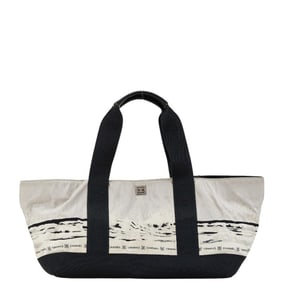 Chanel Sport Line High Summer Coco Mark Tote Bag, Handbag, Gray/Black Nylon, Women's, CHANEL