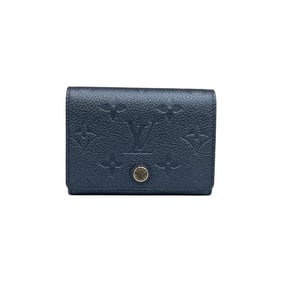 Louis Vuitton Envelope Carte de Visite Monogram Empreinte Card Case, Navy, Women's