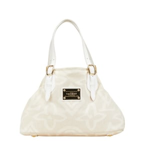 Louis Vuitton Cruise Line Taisienne PM Tote Bag, One-Shoulder M95674, Sable Beige, White Canvas and