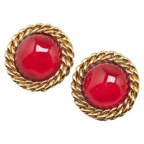 Vintage Chanel Gripois Earrings, Gold Plated, Women's, CHANEL
