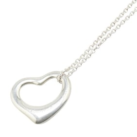 Tiffany & Co. Open Heart Necklace in 925 Sterling Silver for Women.