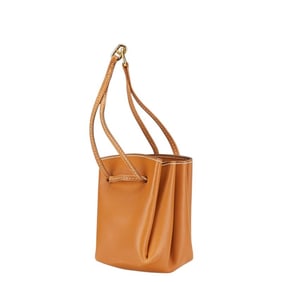 Hermes Hermès Vespa Pouch, Brown Leather, Women's