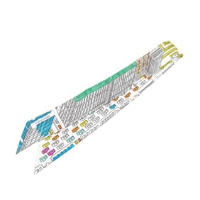 Hermès Twilly PANTIN CITY Pantin City Scarf, Multicolor Silk, Women's, HERMES