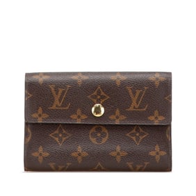 Louis Vuitton Monogram Portefeuille Alexandra Tri-fold Wallet M60047 Brown Women's LOUIS VUITTON
