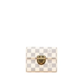 Louis Vuitton Damier Azur Portefeuille Koala Tri-fold Wallet N60013 White Women's LOUIS VUITTON