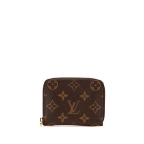 Louis Vuitton Monogram Zippy Coin Purse M60067 Brown Leather Women's LOUIS VUITTON