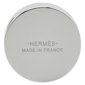 Hermes Collier de Chien scarf ring in silver metal for women.