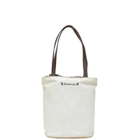 Burberry Nova Check Tote Bag in Grey Multicolor Canvas and Leather for Women