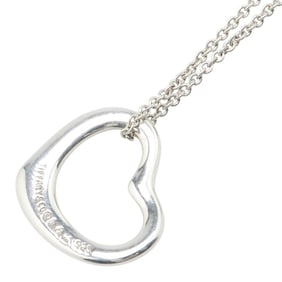 Tiffany & Co. Open Heart Necklace in 925 Sterling Silver for Women.