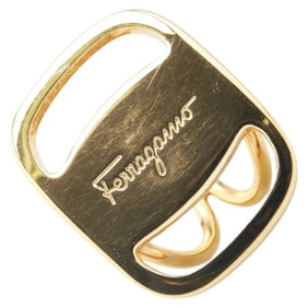 Salvatore Ferragamo Vara Scarf Ring, Gold Plated, Women's