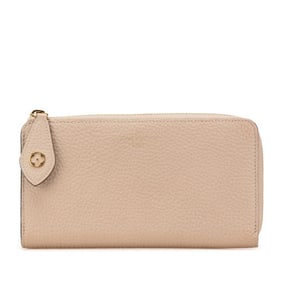 Louis Vuitton Portefeuille Comete Long Wallet M63104, Galle Beige Taurillon Leather, Women's, LOUIS