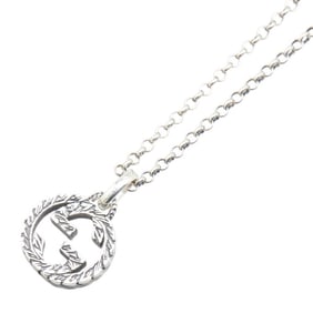 Gucci Interlocking G Arabesque Necklace in 925 Sterling Silver for Women