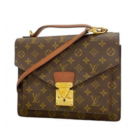 Louis Vuitton Monogram Monceau Handbag M51185 Brown 2-Way Bag for Women
