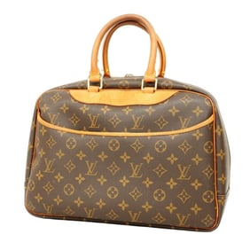 Louis Vuitton Monogram Deauville Handbag M47270 Brown Women's